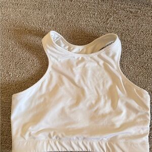 Women's White Sports Bra